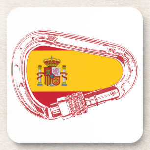 Dessous-de-verre Spain Carabiner Flag