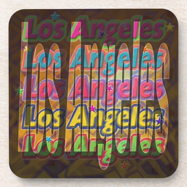 Dessous de verre Sparkle de Los Angeles (Devant)
