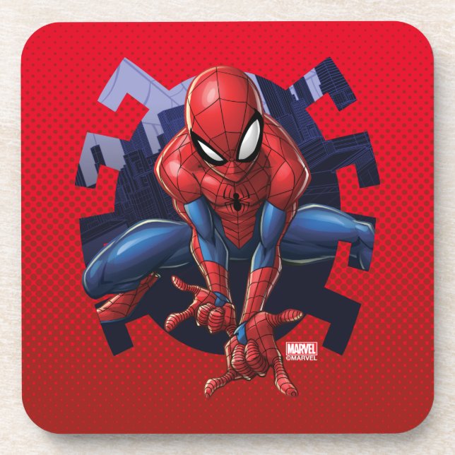 Dessous-de-verre Spider-Man S'Éloigne Du Graphique D'Araignée (Devant)