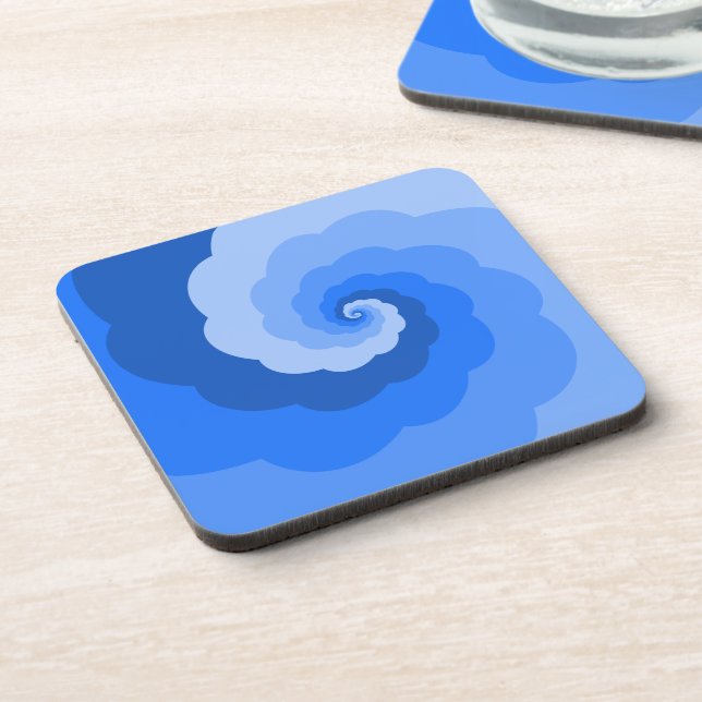 Dessous de verre spiraux Ombre Bleu (ensemble de 6 (Côté gauche)