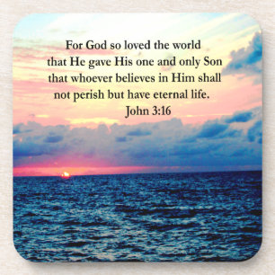 DESSOUS-DE-VERRE SPIRITUAL JOHN 3:16 PHOTO