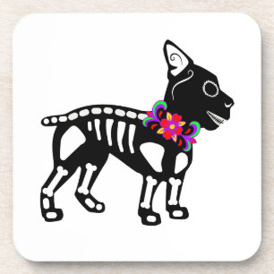 Dessous-de-verre Squelette de Boston Terrier