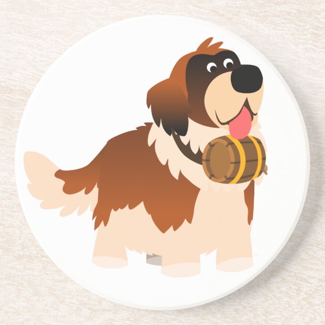 Dessous de verre St Bernard Cartoon (Devant)