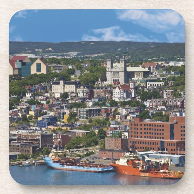 Dessous-de-verre St. John's, Terre-Neuve, Canada, le littoral (Devant)