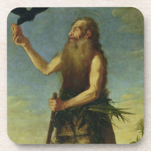 Dessous-de-verre St Onuphrius (huile sur la toile)