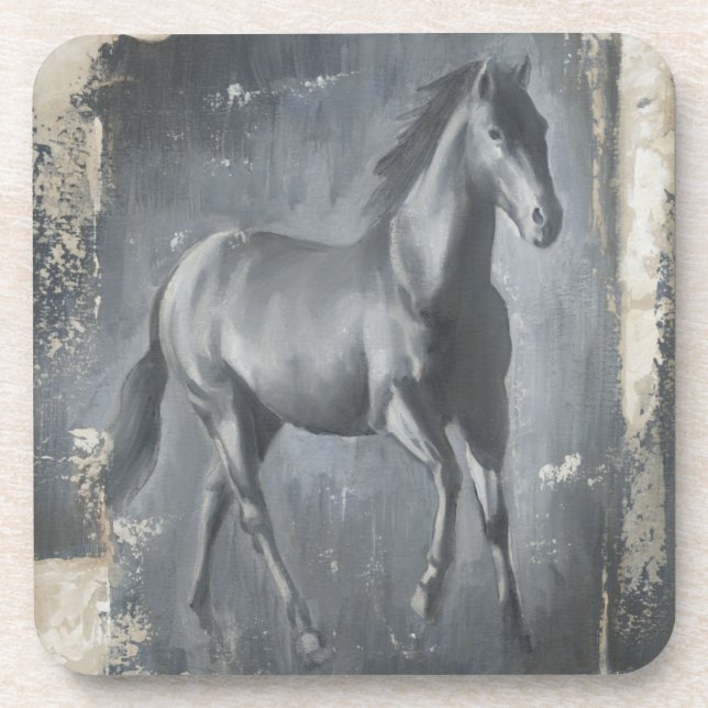 Dessous-de-verre Stallion noir (Devant)