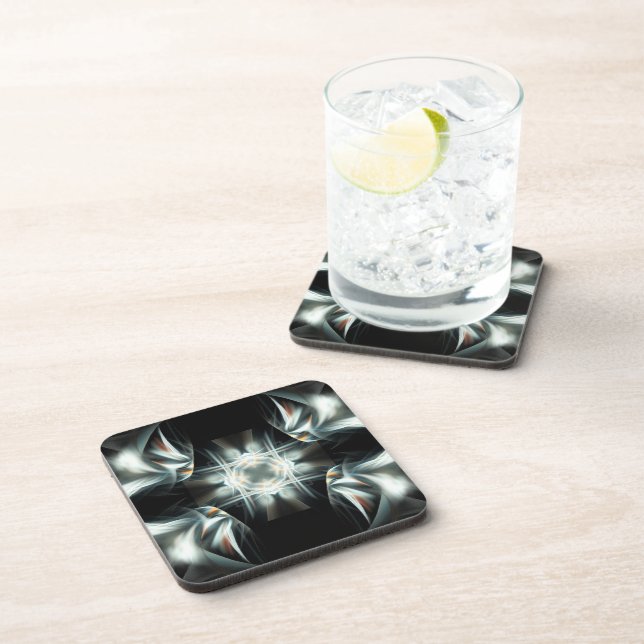 Dessous-de-verre Star ailée en noir et blanc (Côté Droit)