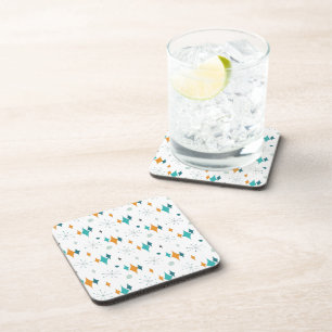 Dessous-de-verre Starburst Motif moderne du milieu du siècle