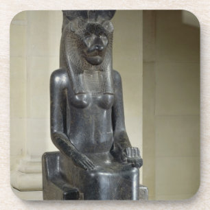 Dessous-de-verre Statue de la déesse lion-dirigée Sekhmet, du Th