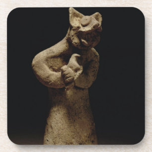 Dessous-de-verre Statuette d'un démon Lion-Dirigé, Mésopotamie,