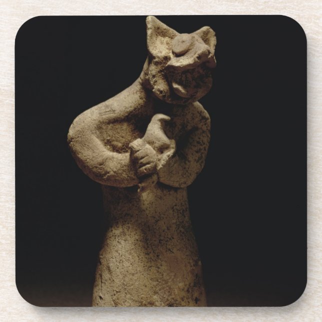 Dessous-de-verre Statuette d'un démon Lion-Dirigé, Mésopotamie, c.5 (Devant)