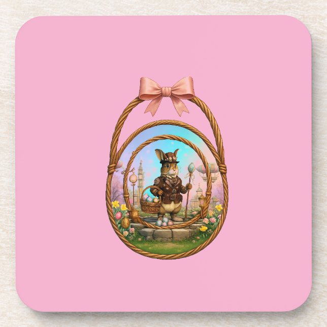 Dessous-de-verre Steampunk Easter Bunny In Frame (Devant)