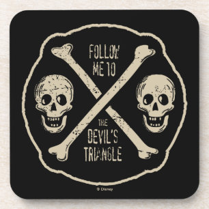 Dessous-de-verre Suivez-moi jusqu'au triangle du diable