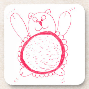 Dessous-de-verre Sunflower Bear Cork Coaster