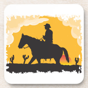 Dessous-de-verre Sunset Cowboy