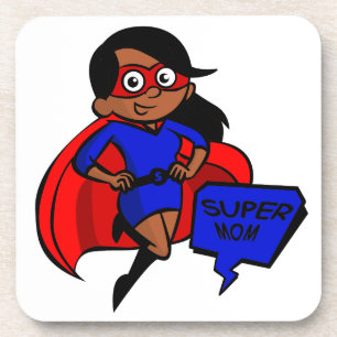 Dessous-de-verre super maman noire