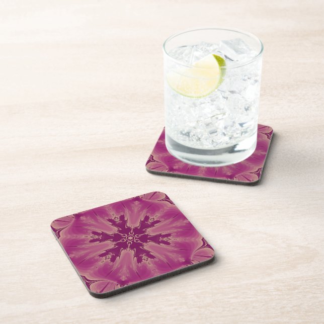 Dessous-de-verre Superbes teintes violettes de fleurs exotiques (Côté Droit)