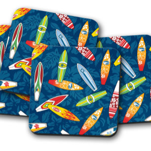 Dessous-de-verre Surboard Novelty Summer   Ensemble de Dessous de v