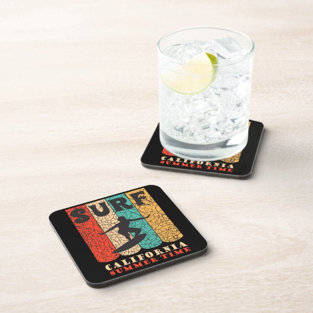 Dessous-de-verre Surf California Beverage Coaster (Côté Droit)