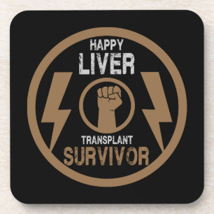 Dessous-de-verre Survivant de la transplantation du foie