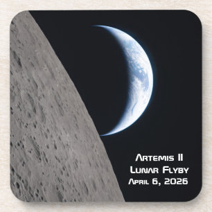 Dessous-de-verre Survol lunaire Artemis II