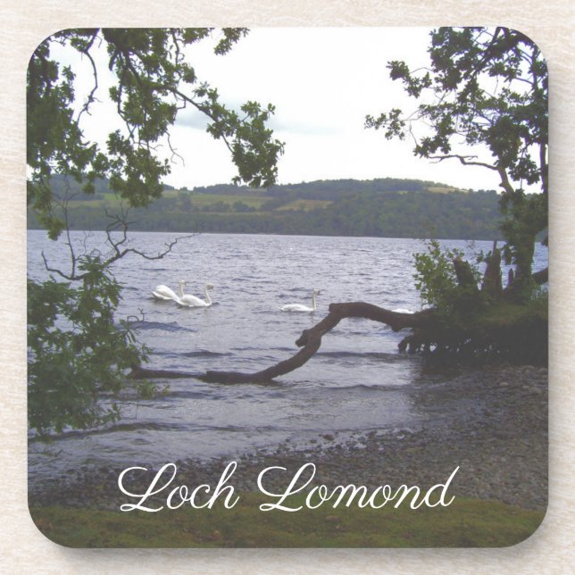 Dessous-de-verre Swans sur Loch Lomond (Devant)