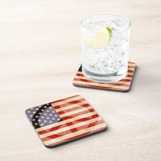 Dessous-de-verre Symbole de paix du drapeau patriotique (Côté Droit)