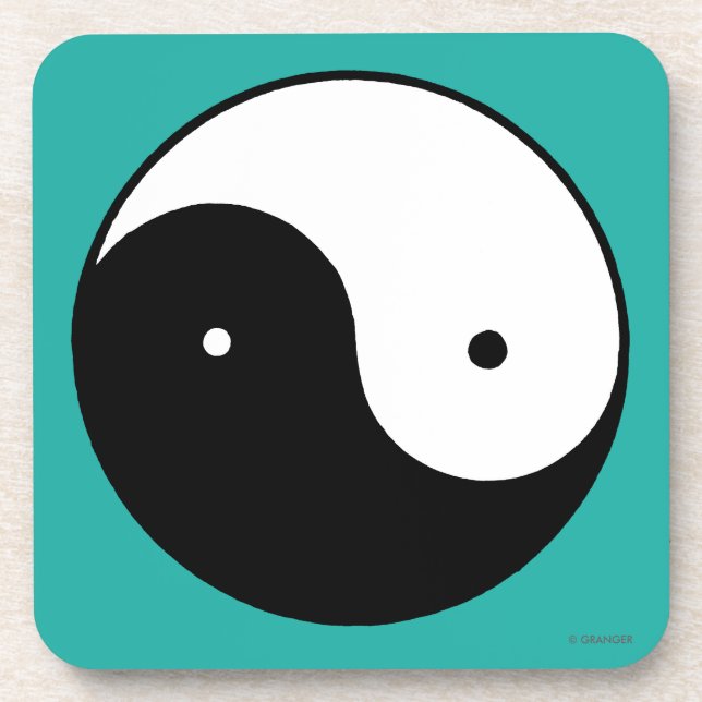 Dessous-de-verre Symbole de Yin Yang (Devant)