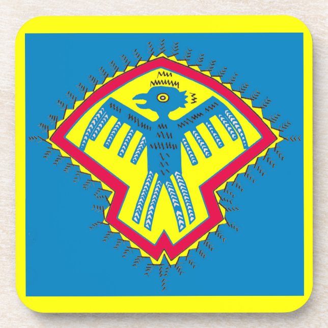 Dessous-de-verre Symbole des oiseaux amérindiens (Devant)