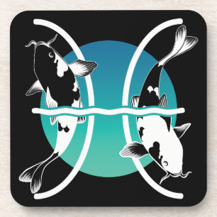 Dessous-de-verre Symbole des Poissons - Symbole zodiaque astrologiq