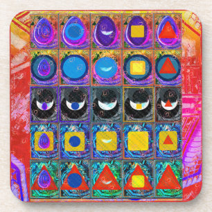 Dessous-de-verre Symboles élémentaires Motif Meditation Aid Tattva