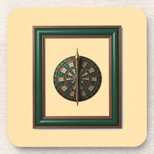 Dessous-de-verre Tableau de fléchettes de fantaisie avec fléchette 
