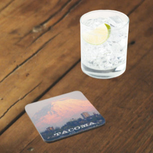 Dessous-de-verre Tacoma, Washington et Mount Rainier Photo
