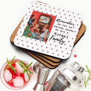 Dessous-de-verre Tapis de Noël drôle Rétro Meilleure Amie Normal