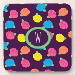 Dessous-de-verre Tapis de souris Neon Roses