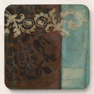 Dessous-de-verre Tapisserie Abstraite Damask par Jennifer Goldberge