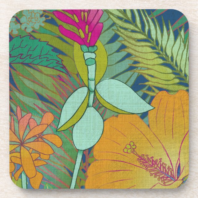 Dessous-de-verre Tapisserie tropicale II (Devant)