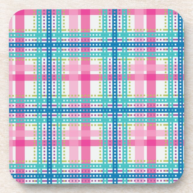 Dessous-de-verre Tartan, motif de plaid (Devant)