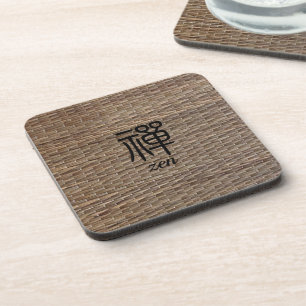 Dessous-de-verre Tatami rustique Zen