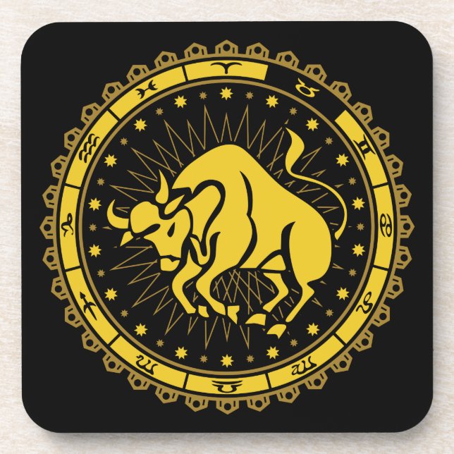 Dessous-de-verre Taurus - Symbole Zodiaque - Horoscope (Devant)