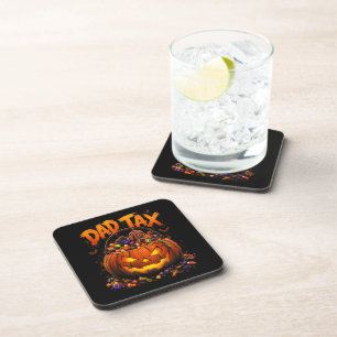 Dessous-de-verre Taxe Papa Drôle Halloween Citrouille