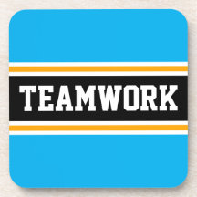 TEAMWORK Bleu bleu azur rayures de course