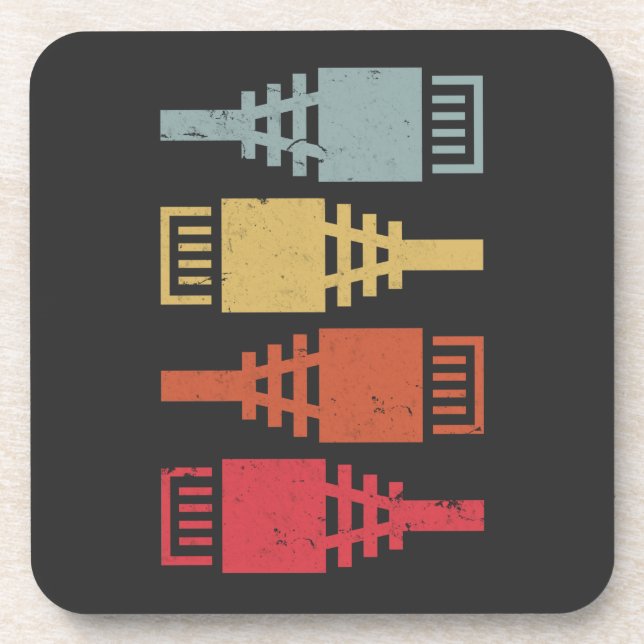 Dessous-de-verre Tech Geek Network Engineer LAN Party (Devant)