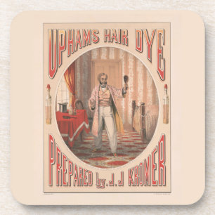 Dessous-de-verre Teinture à cheveux Uphams, vers 1864