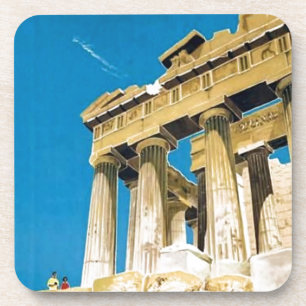 Dessous-de-verre Temple du Parthénon de la Grèce Vintage voyage Ath