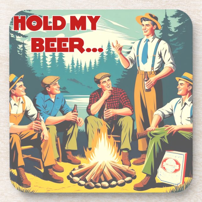 Dessous-de-verre Tenez Mon Camping De Bières (Devant)