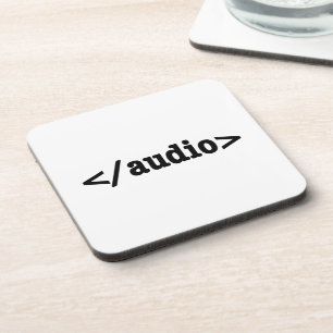 Dessous-de-verre Terminer le code HTML5 audio