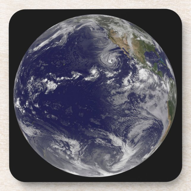 Dessous-de-verre Terre Pleine Montrant Diverses Tempêtes Tropicales (Devant)