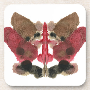 Dessous-de-verre Test Inkblot Rorschach. Ne me traite pas de fou