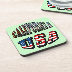 Dessous-de-verre Texte du drapeau de la Californie